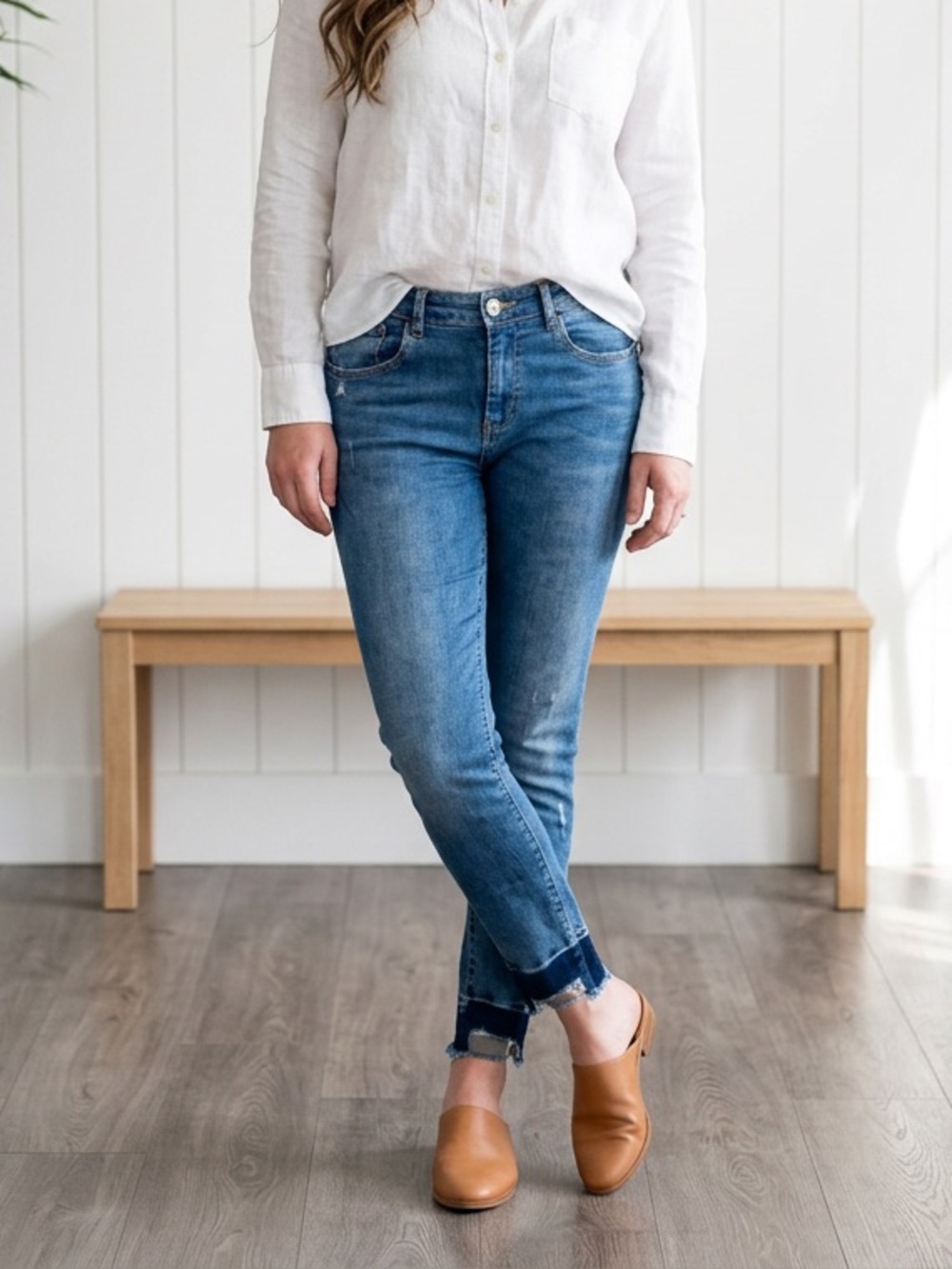 Spykar ADORA Blue Denim Skinny Jeans with Yellow Contrast Stitching
